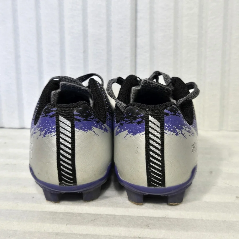 DSG Speed Viper Kids Soccer Cleats Purple Silver Black DSGYP21-PRPL Size 10K‎